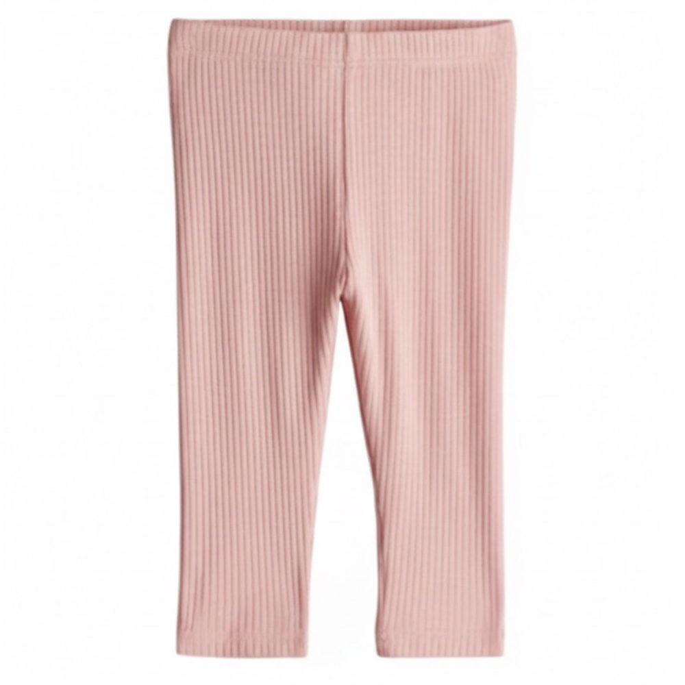 H&M Kids Ribbed Dusty Pink Leggings